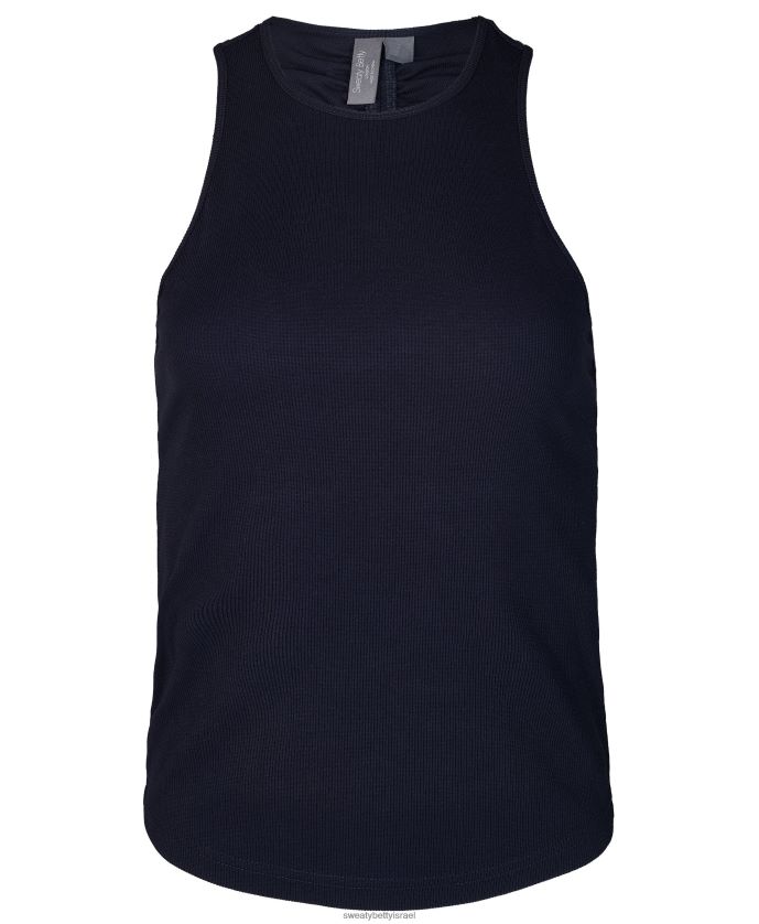 הַלבָּשָׁה נשים טנק נסחף כחול כהה Sweaty Betty N6BPNB1071