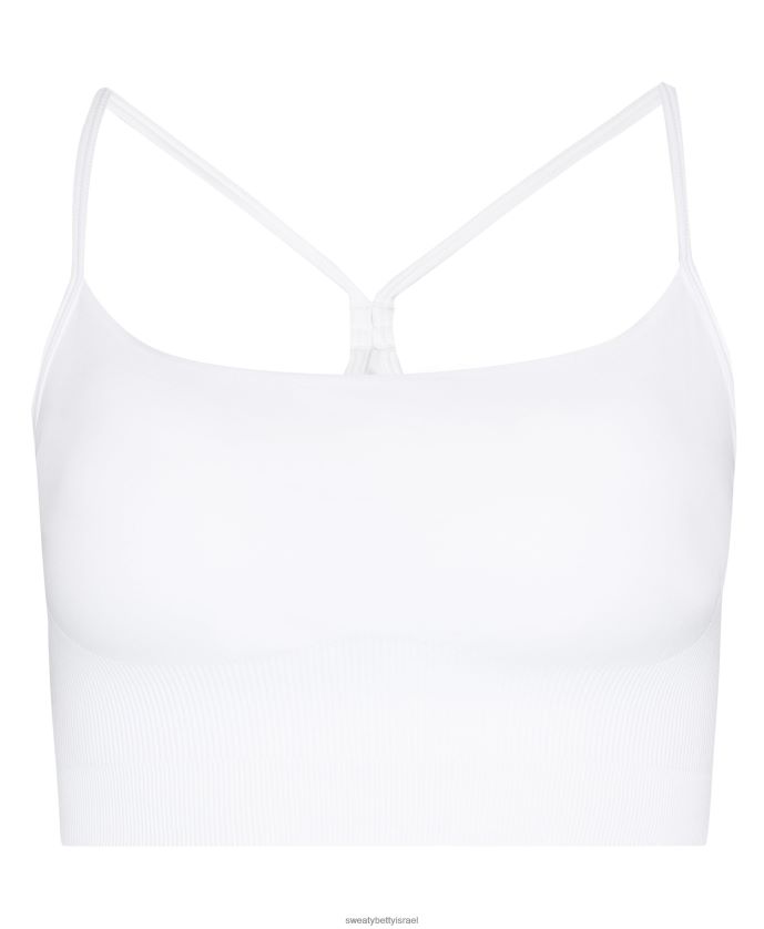 הַלבָּשָׁה נשים חזיית יוגה משחזרת רוח לבן Sweaty Betty N6BPNB266