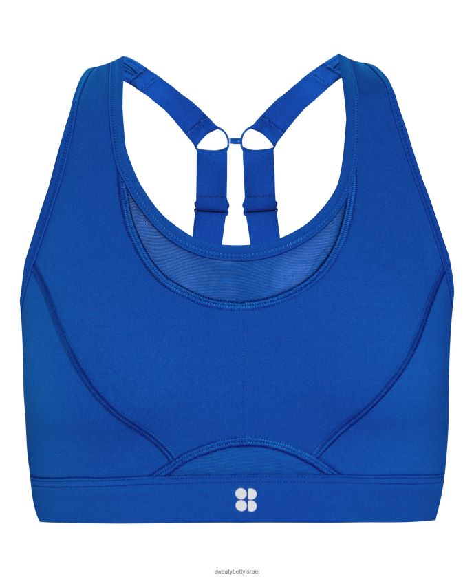 הַלבָּשָׁה נשים חזיית ריצה סמל כוח כחול ברק Sweaty Betty N6BPNB318