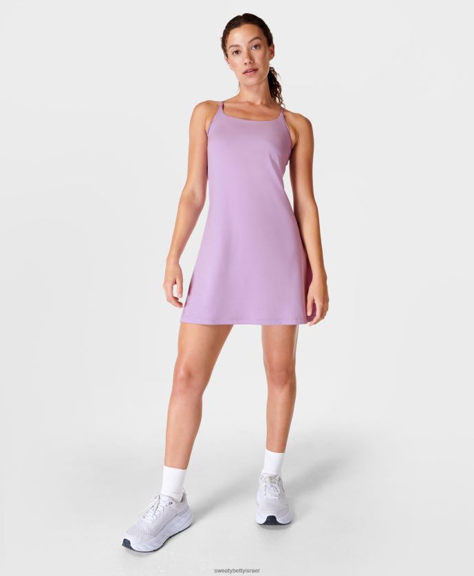 הַלבָּשָׁה נשים שמלת אימון מסביב שושן סגול Sweaty Betty N6BPNB779