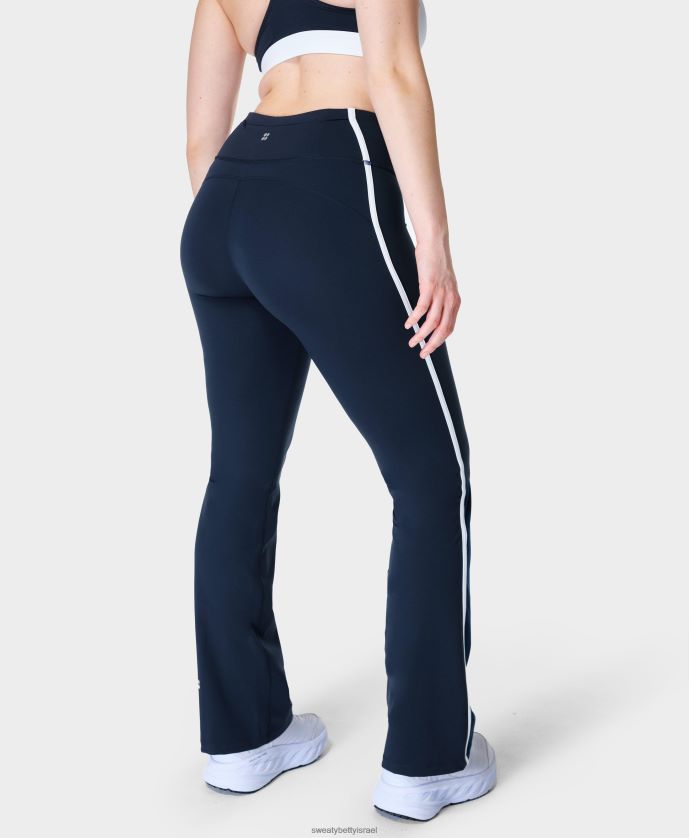 הַלבָּשָׁה נשים מכנסי power contour bootcut כחול כהה Sweaty Betty N6BPNB732