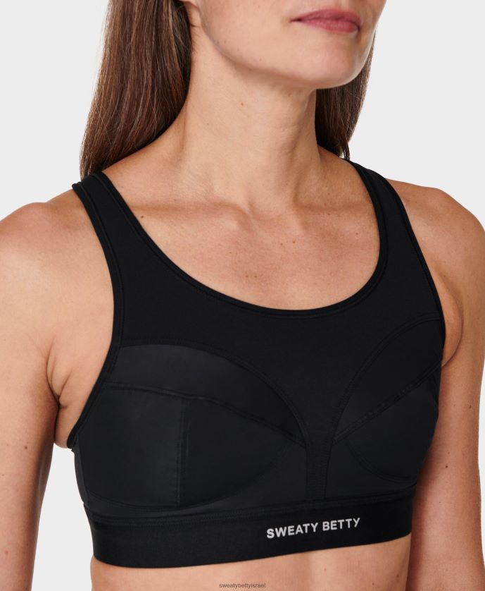 הַלבָּשָׁה נשים חזיית ריצה power pro שָׁחוֹר Sweaty Betty N6BPNB210