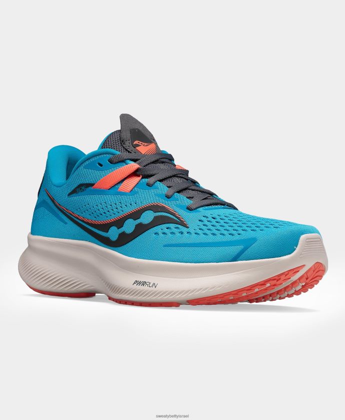 נעליים נשים saucony ride 15 נעלי ספורט צל אוקיינוס Sweaty Betty N6BPNB691