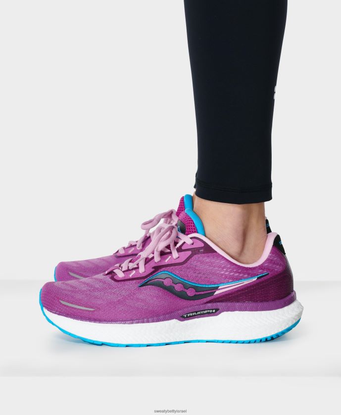 נעליים נשים נעלי ספורט של saucony triumph 19 סגול razzle Sweaty Betty N6BPNB724